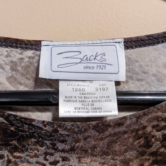 Vintage Animal Print Top - Picture 2 of 9